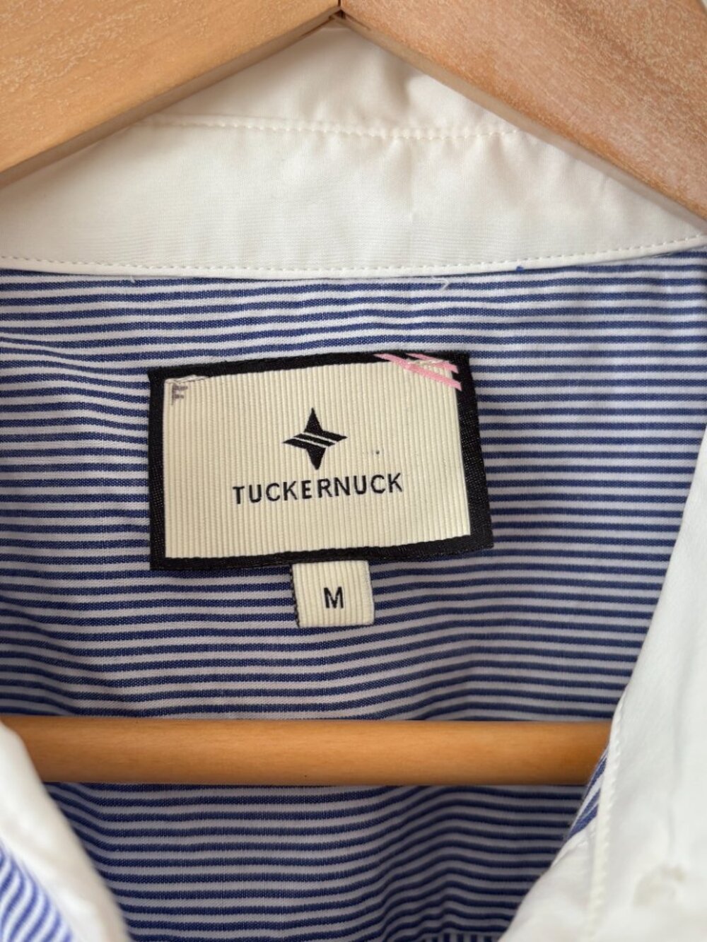 Tuckernuck Kate Embroidered Dress in Blue Striped - Picture 7 of 7